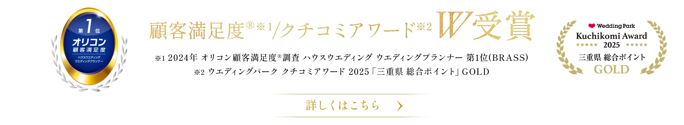 オリコン顧客満足度® クチコミアワード W受賞
