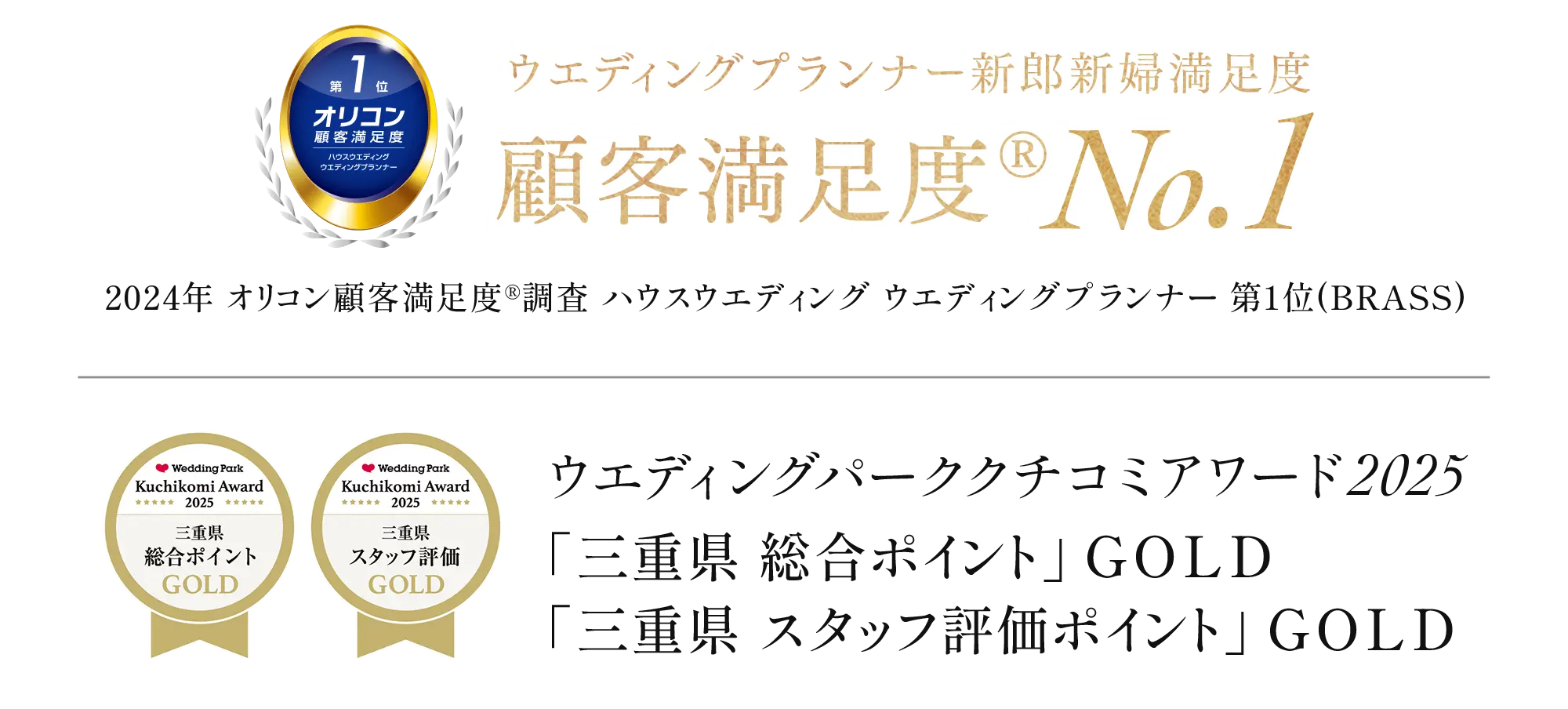 オリコン顧客満足度® クチコミアワード W受賞